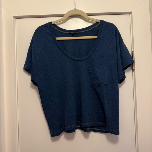 Truly Madly Deeply Blue Short Sleeve Scoop Pocket Tee - Picture 2 of 4